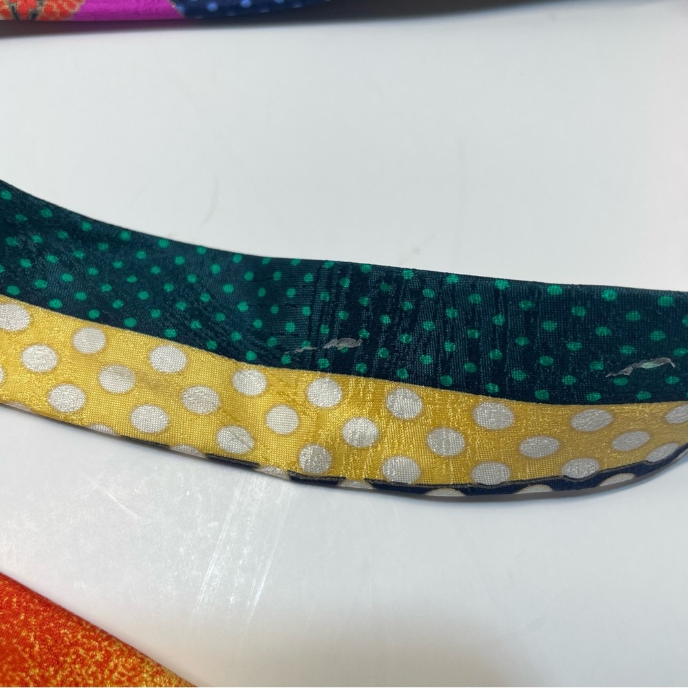 Vitaliano Pancaloi Lot of 6 Silk Ties Amazing Colorful Rainbow Abstract NeckTies - Picture 11 of 15